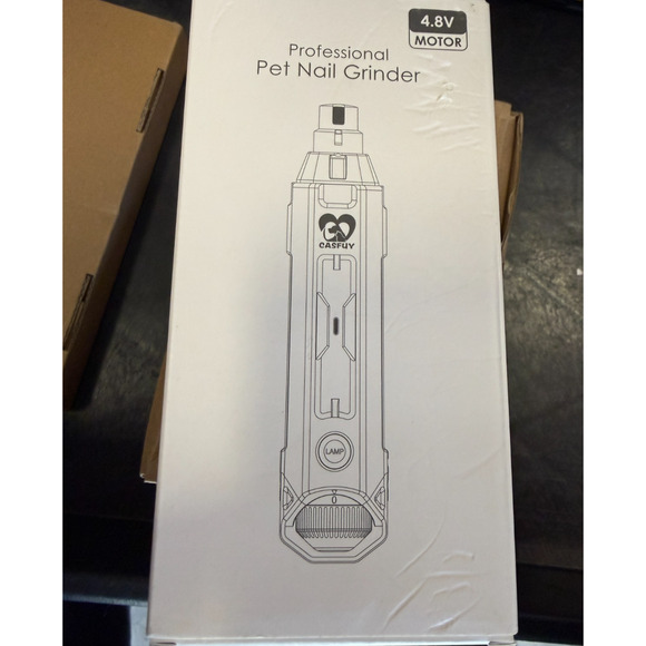 Casfuy Professional Pet Dog Nail Grinder 6 Speed Rechargeable Quiet Trimmer NEW - Picture 2 of 5
